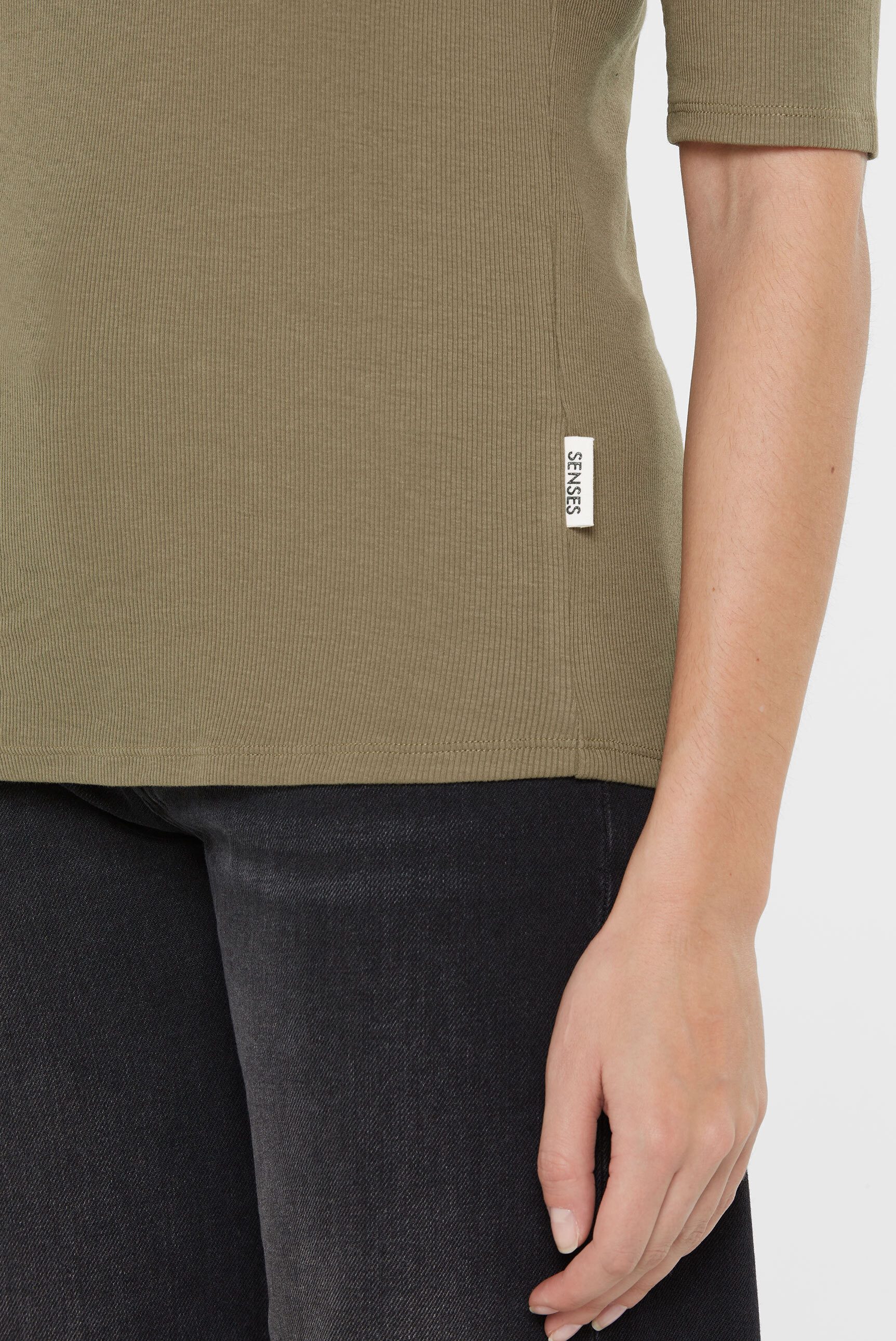 SENSES.THE LABEL Rundhalsshirt mit Baumwolle