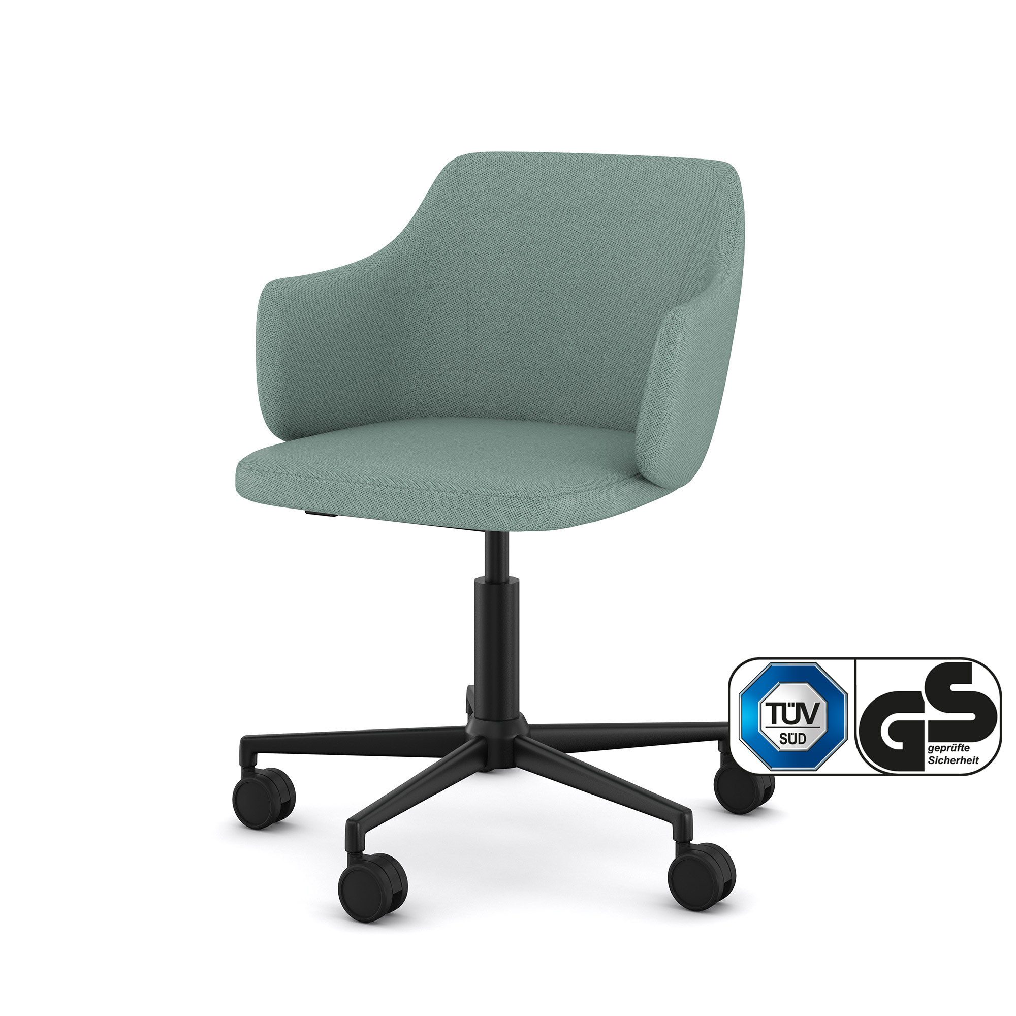 ASSMANN Büromöbel Bürostuhl (Tonal - TON67089 Höhenverstellbar, 360° drehbar Bequemer Polsterrücken, fertig montiert, für Büro und Homeoffice), TÜV-zertifiziert