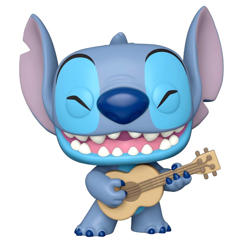 Stitch Actionfigur Funko POP Jumbo! Stitch w/ Ukelele, 25 cm