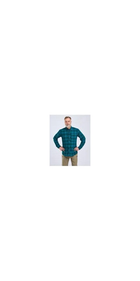 Pinewood Outdoorhemd Abisko Trekking L/S Shirt TEAL BLUE