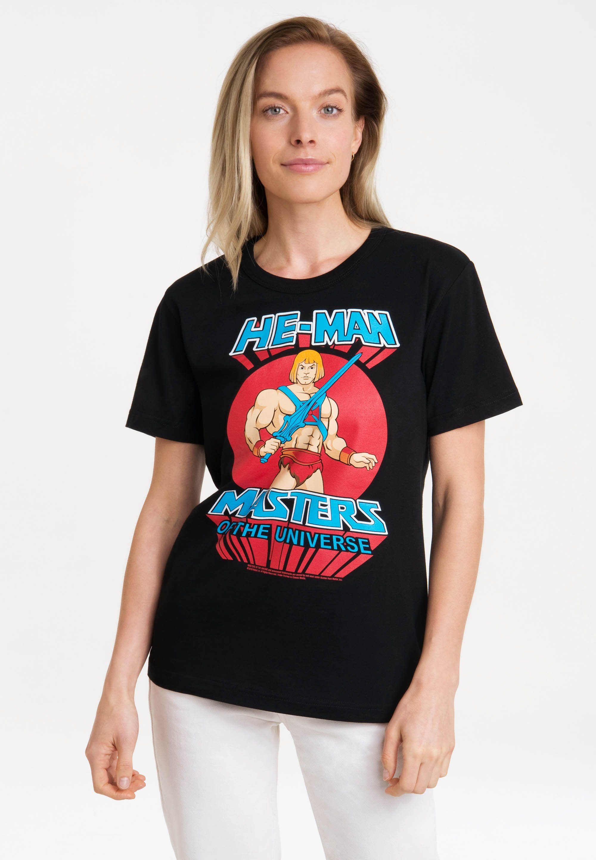 T-Shirt lizenziertem mit - Print MOTU He-Man LOGOSHIRT