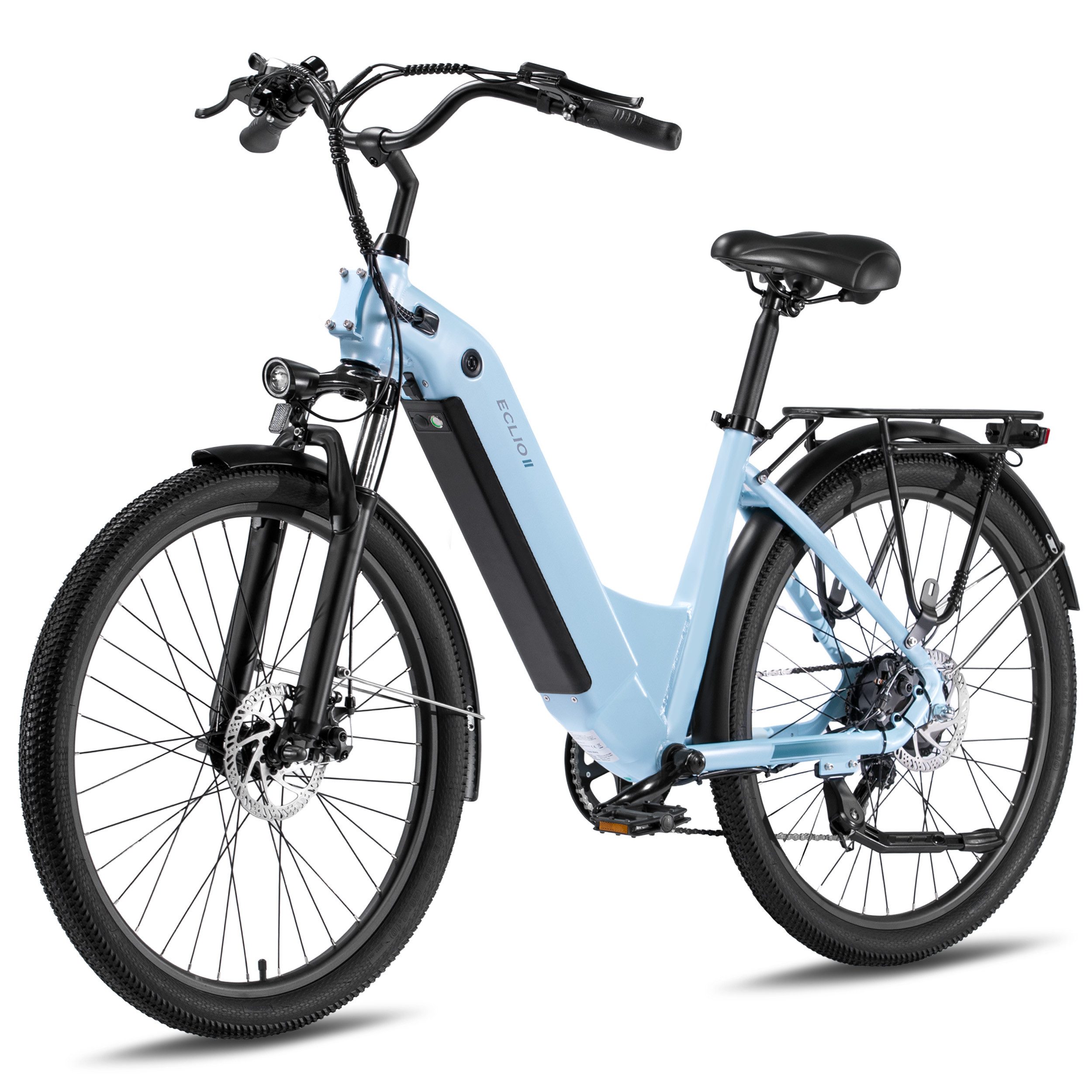 Vankel E-Bike Cityrad e bike für herren 26 zoll 18.2AH 36V 655WH damen 120km Elektrofahrrad, Kettenschaltung, Heckmotor, 655 Wh, (Beleuchtungsset mit Batterieladegerät, Batterieschlüssel, Werkzeug), Komfortables Stadtrad mit Scheibenbremsen & 26" Bereifung für Pendler