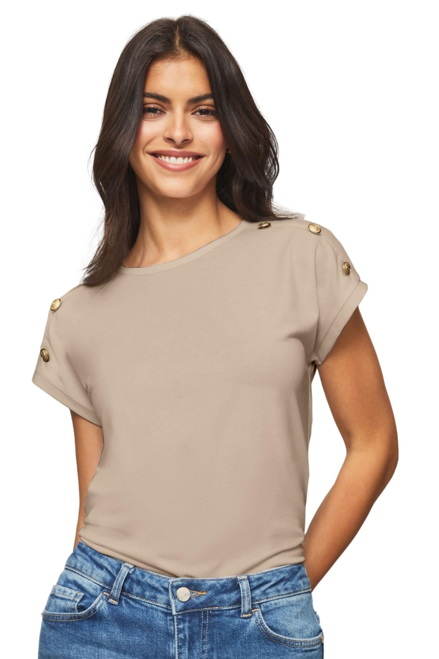 T-Shirt Lipsy T-Shirt mit Rundhalsausschnitt, Regular