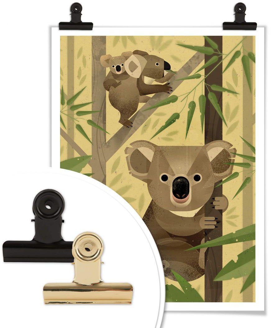 Wall-Art Poster Koala, Tiere Wandposter St), (1 Bild, Poster, Wandbild