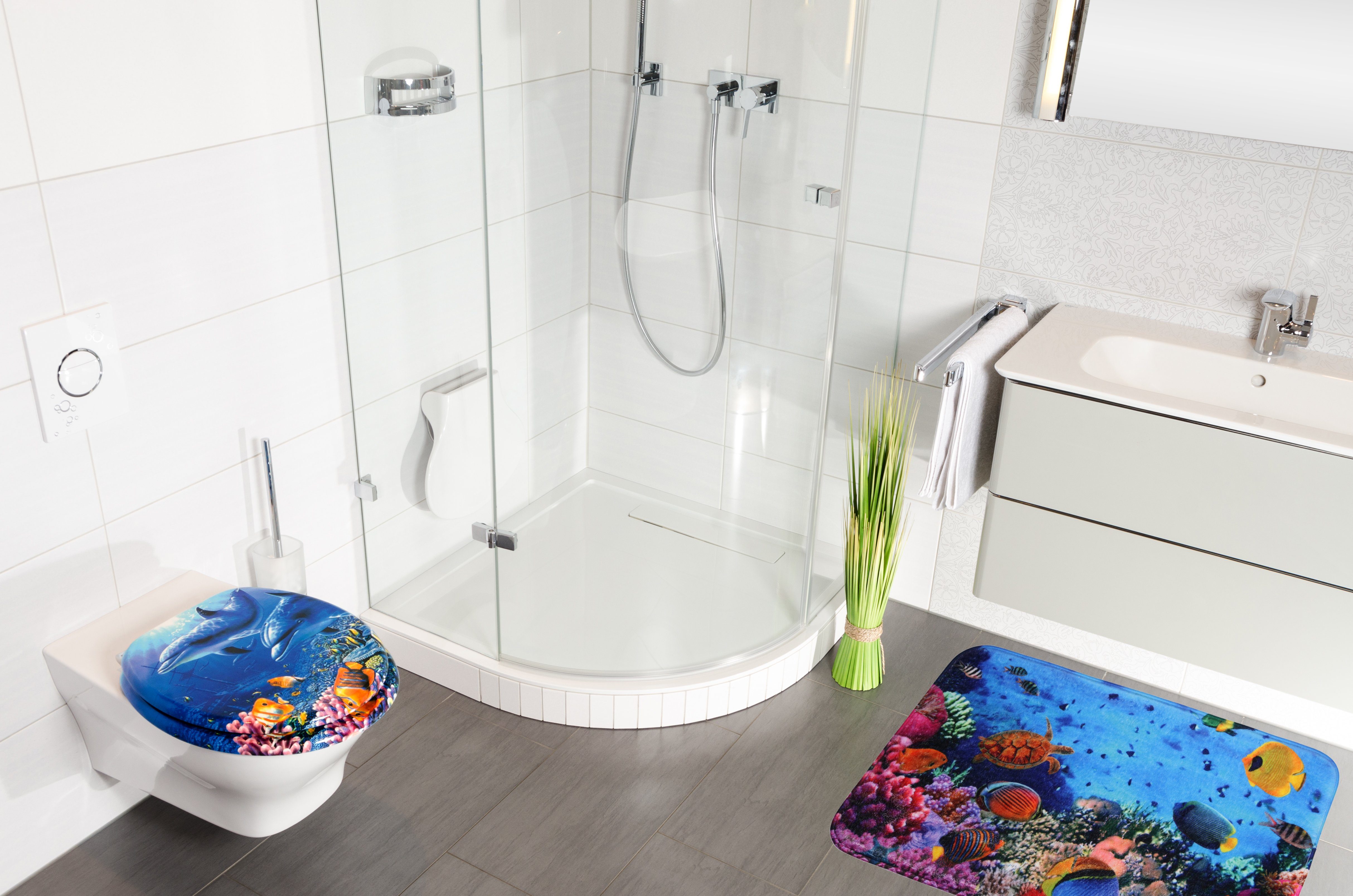 Sanilo Badematte Ocean, rutschhemmend, waschbar, schnelltrocknend, günstig online kaufen