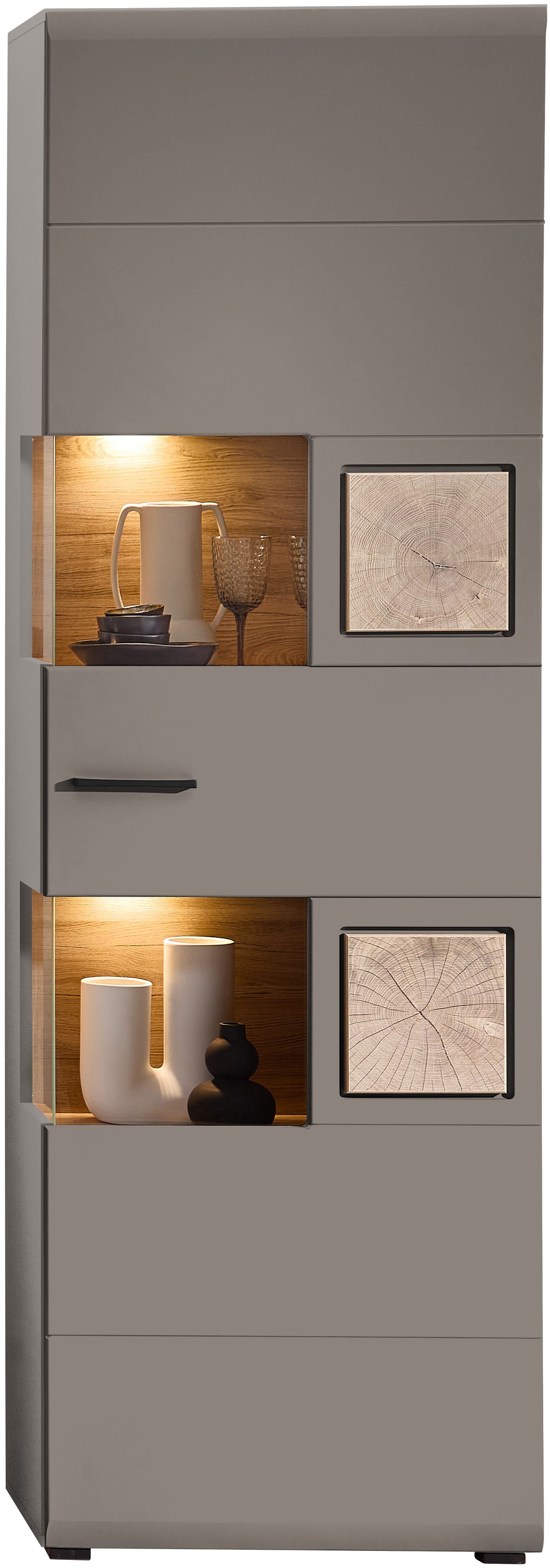 Innostyle Vitrine FUN PLUS II (2-St) Glastür, 7 Fächer, Softclose, ABS Kant günstig online kaufen