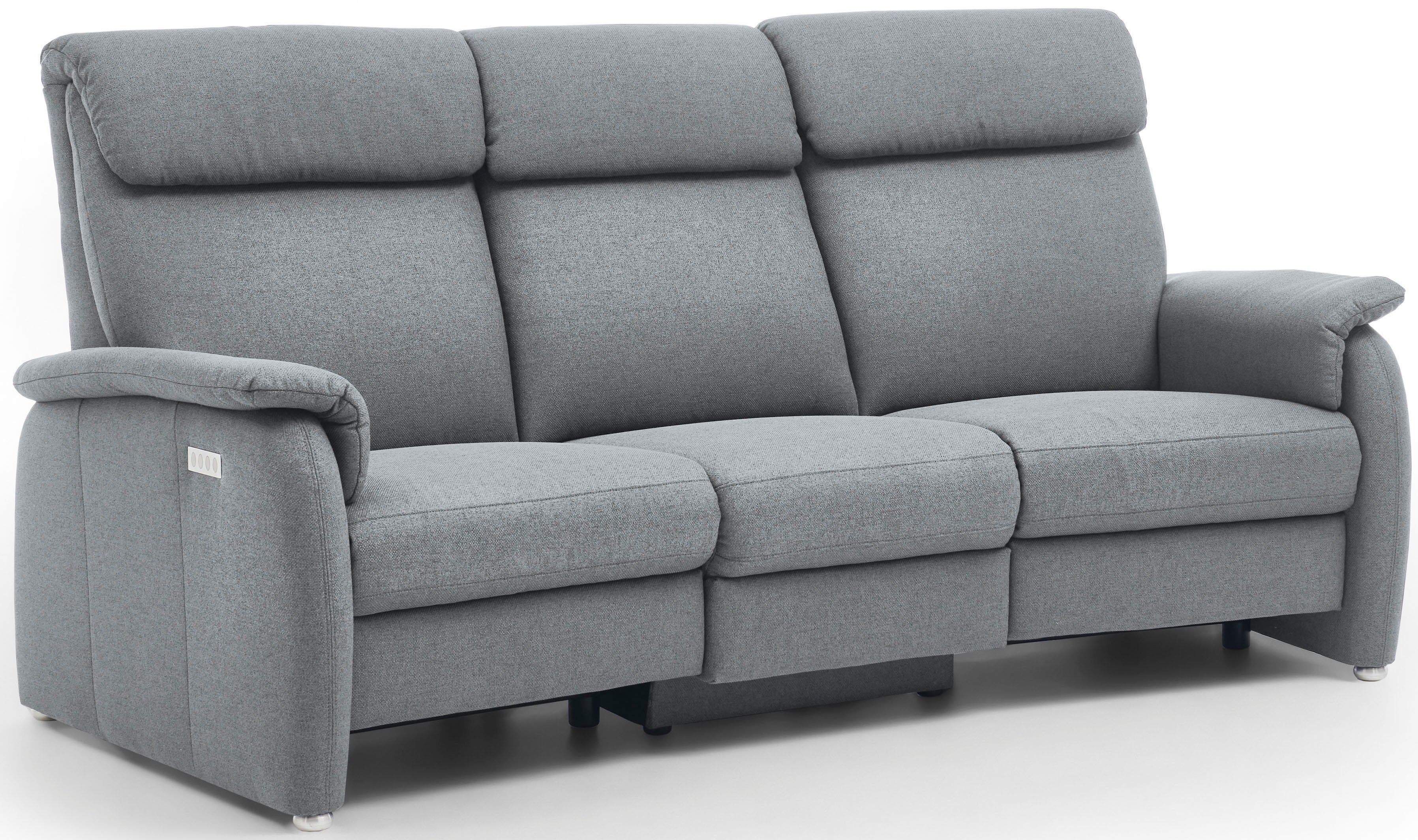 Home affaire 3-Sitzer Turin mit Steckdose und USB-Port auch in Easy care-Bezug, 2 x vollmotorische Relaxfunktion, herunterklappbarer Tisch – Bild 3 von 5