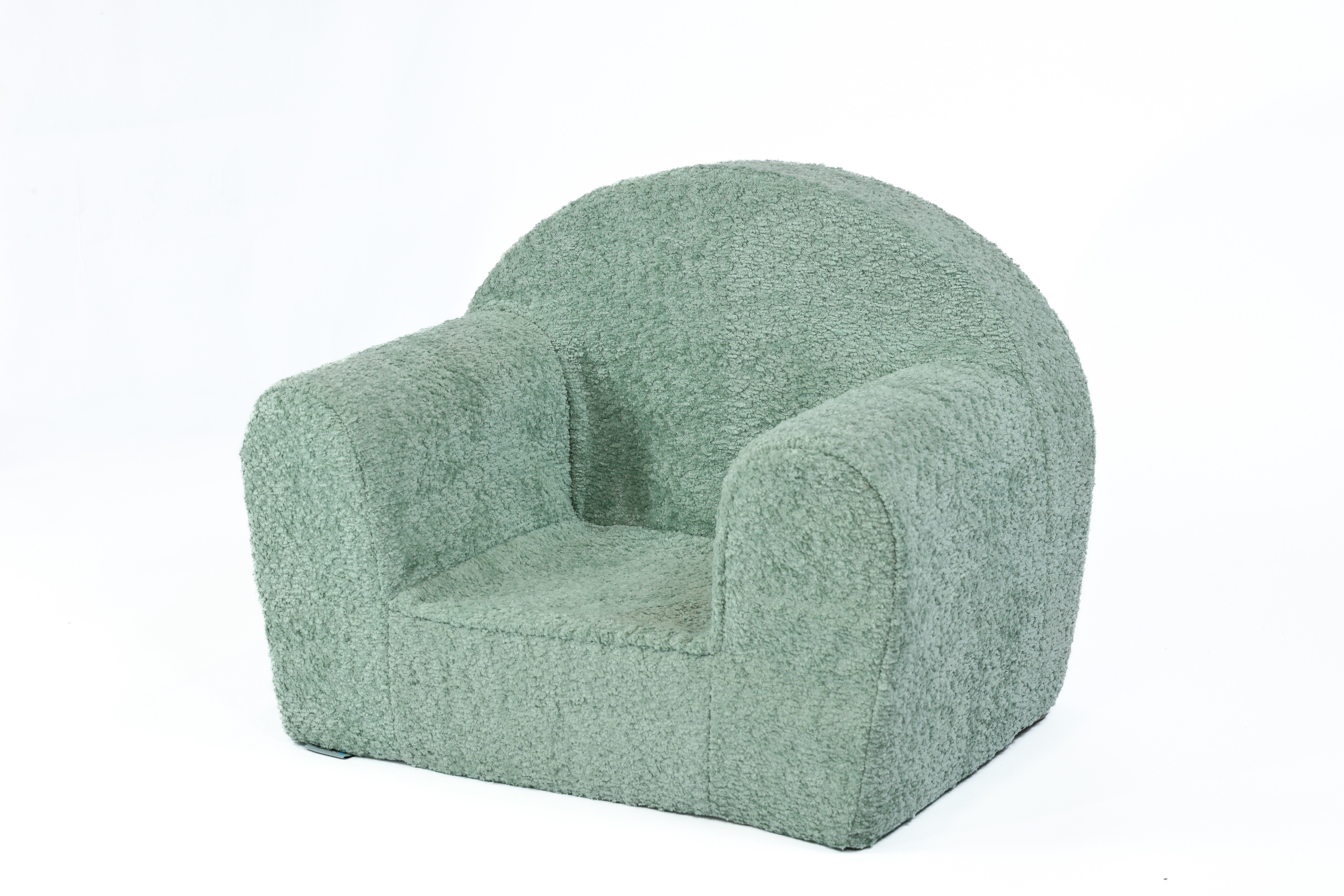 FORTISLINE Kindersessel Mini in Teddy-Stoff Kuschelsessel Babysessel Spielsessel rund, Der Bezug ist abnehmbar und waschbar
