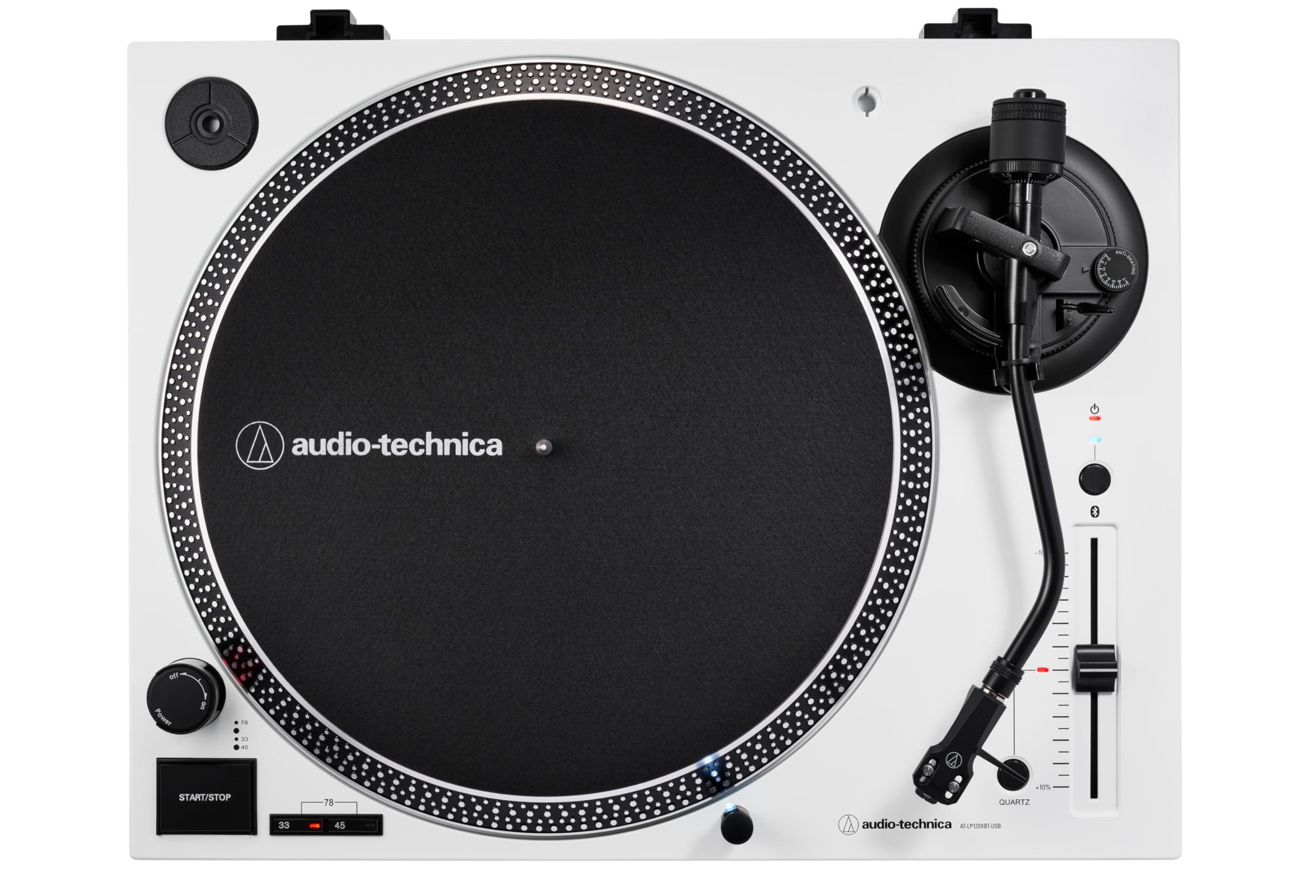 audio-technica AT-LP120XBTUSBBK Plattenspieler (Bluetooth & USB Plattenspieler in Weiß)