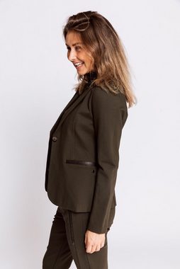 Zhrill Jackenblazer Blazer SALMA Dark Olive angenehmer Tragekomfort