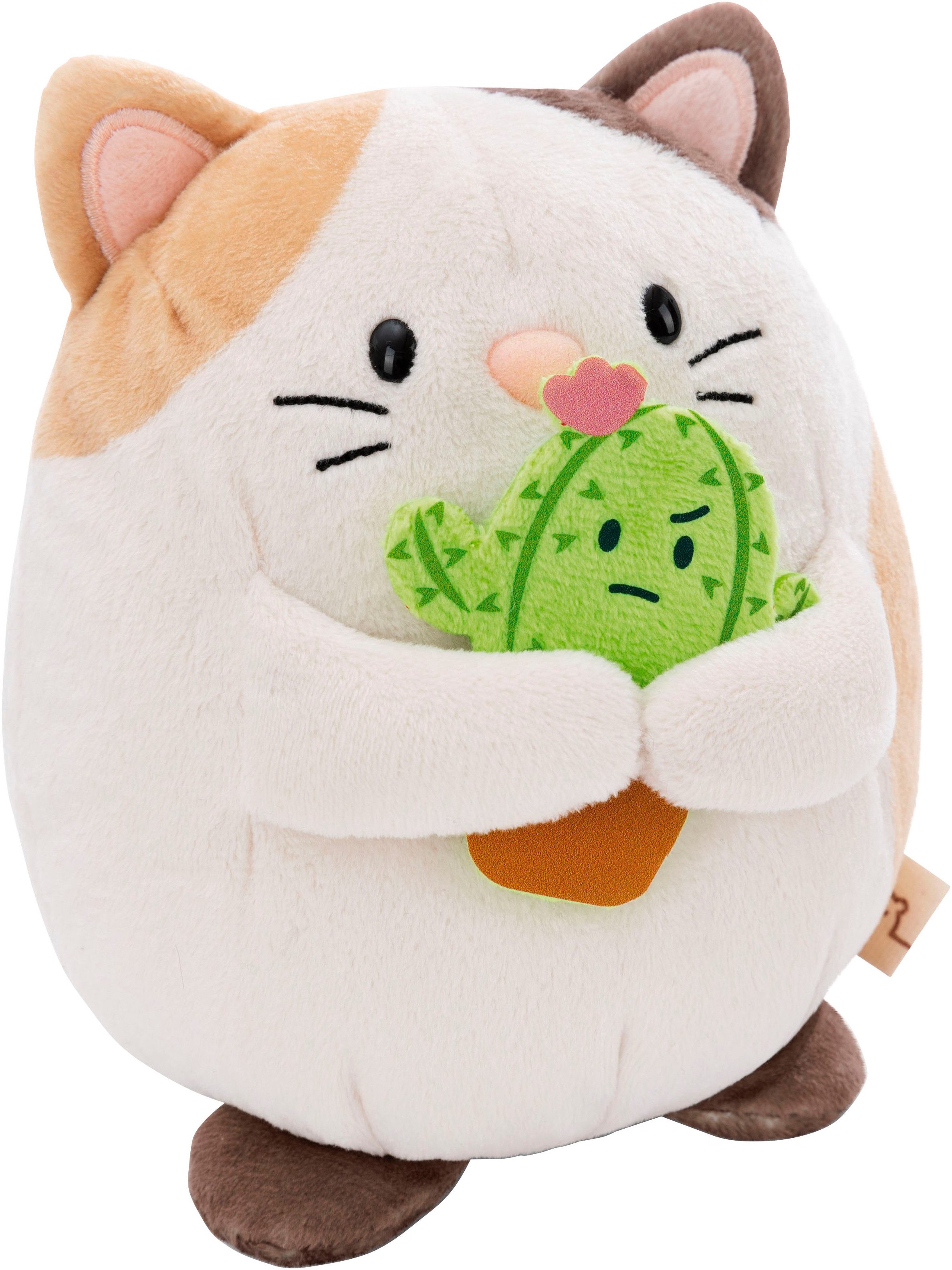 Nici Kuscheltier mymochi, Katze Angy, 27 cm, mit Kaktus