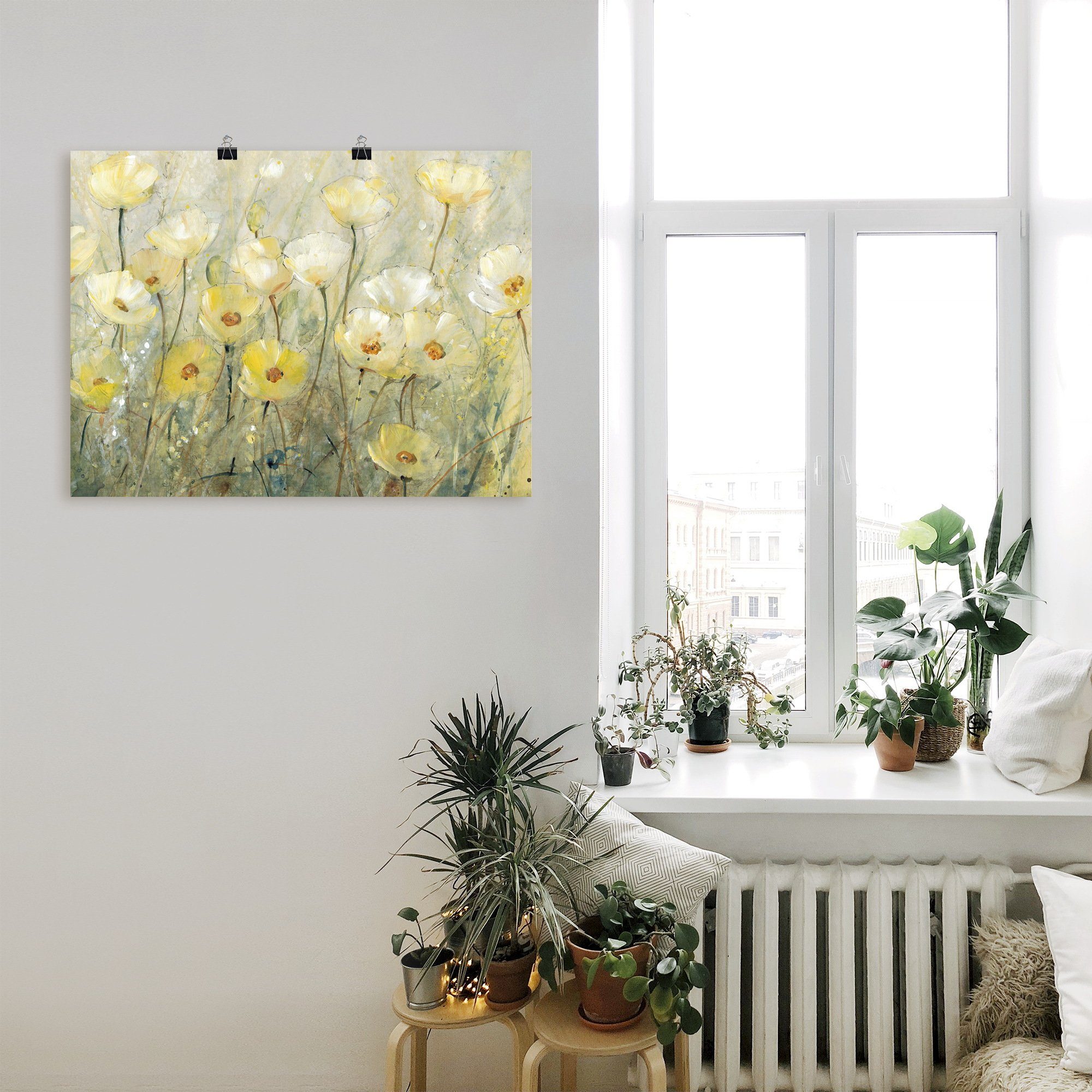 Artland Wandbild Sommer in voller Blüte II, Blumenwiese (1 St), als Leinwandbild, Poster in verschied. Größen