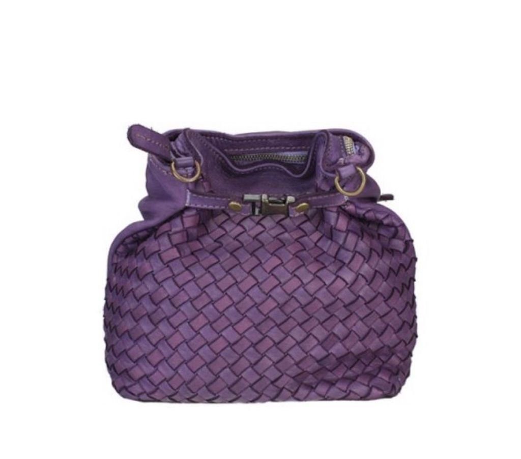 Handtasche Babsi Designer Beutel Schultertasche, Geflochtenes Leder