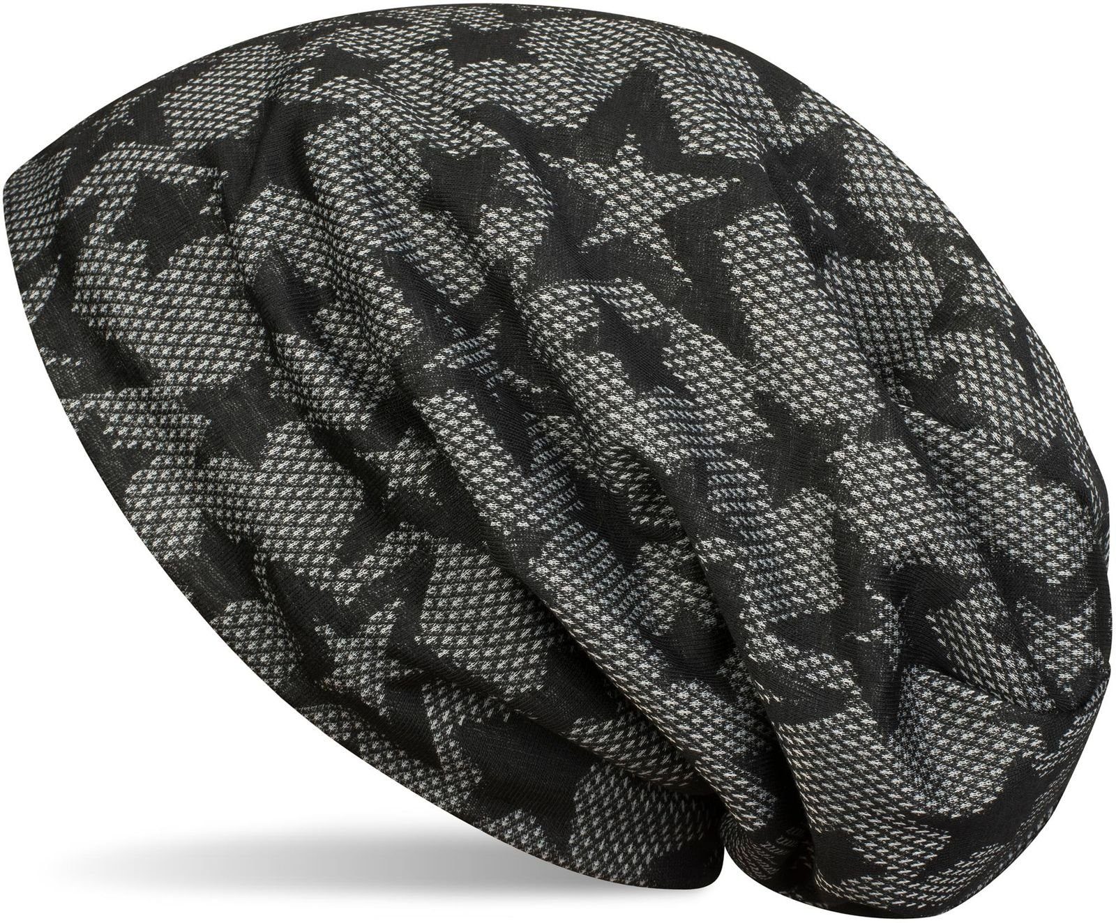styleBREAKER Beanie Beanie mit Stern Print gemustert (1-St)