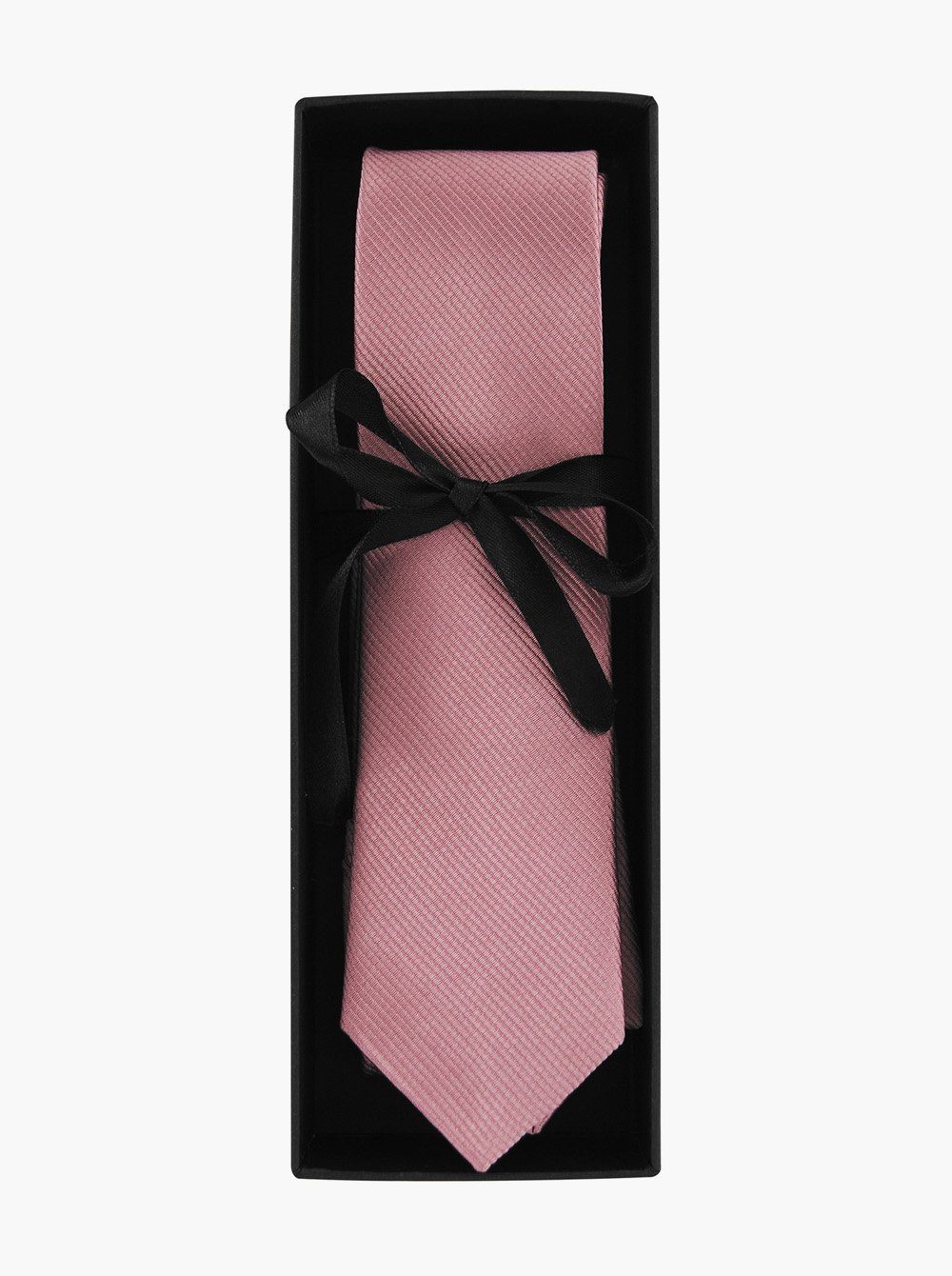 Altrosa Seidenkrawatte, perfektes breit 5.0 Geschenk Geschenkbox Krawatte cm Herren mit Krawatte einfarbig axy