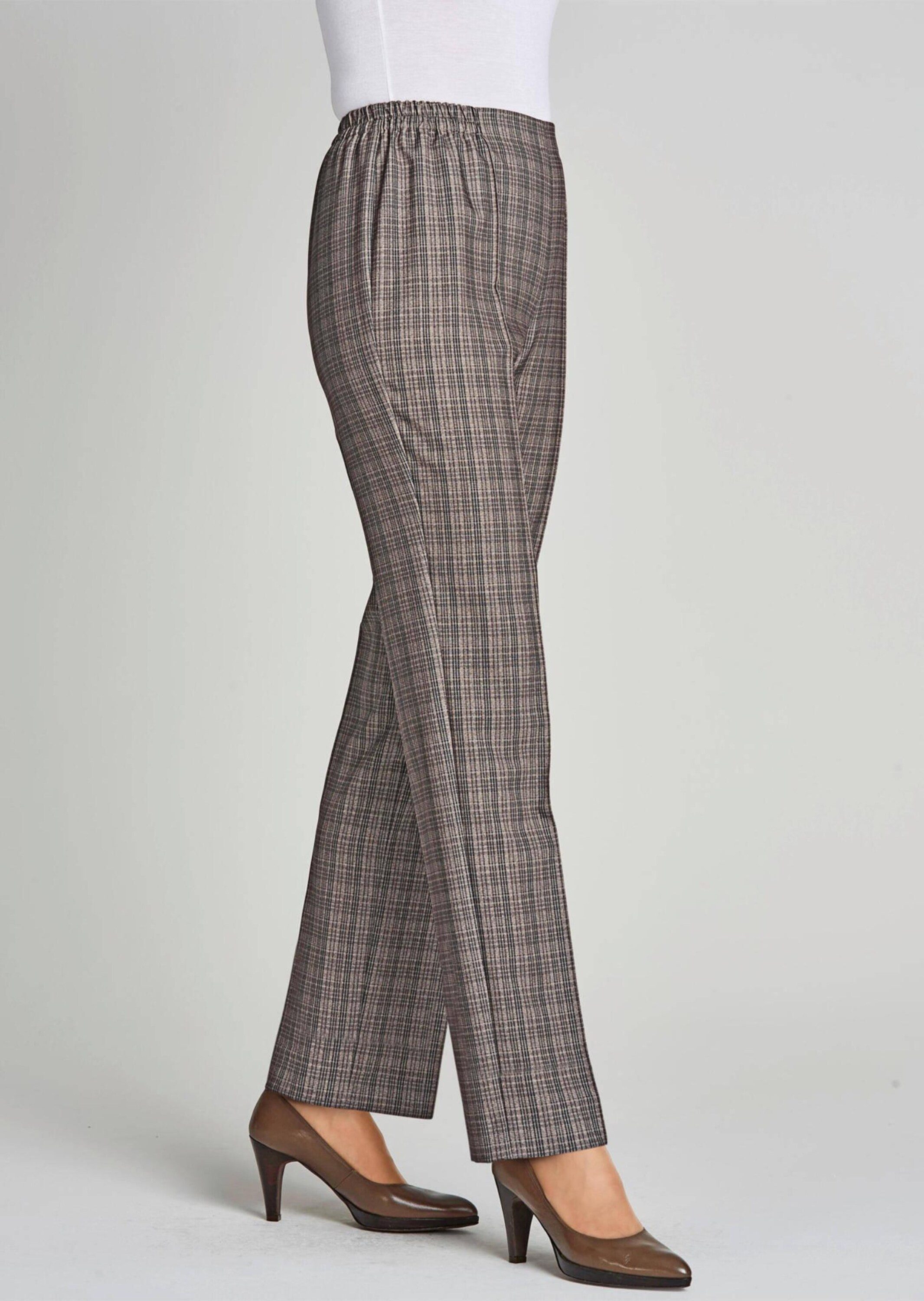 GOLDNER Schlupfhose Kurzgröße: Re-fresh Karoschlupfhose