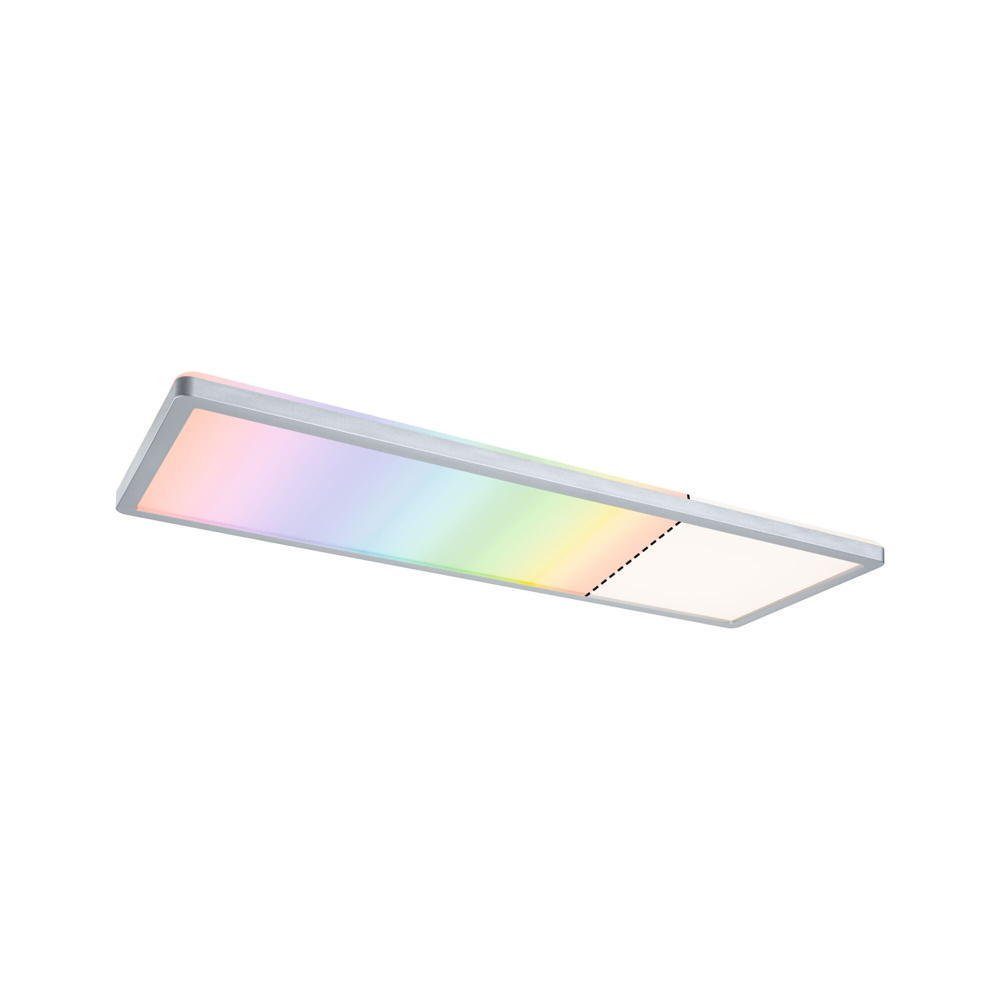 Paulmann LED Panel LED Deckenleuchte Atria Shine RGBW in Chrom-matt 20W 2000lm rechteckig, keine Angabe, Leuchtmittel enthalten: Ja, fest verbaut, LED, warmweiss, LED Panele
