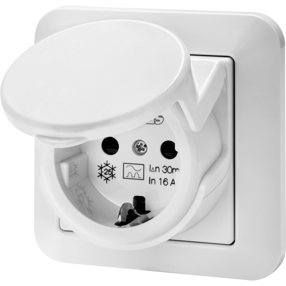 Gewiss Steckdose Gewiss GW95524 Unterputz-Fehlerstrom-Sicherheitssteckdose IP44