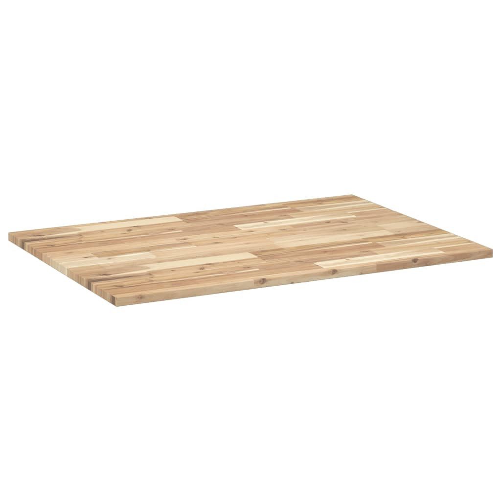 vidaXL Schreibtischplatte Schreibtischplatte Unbehandelt 80x70x2 cm Massivholz
