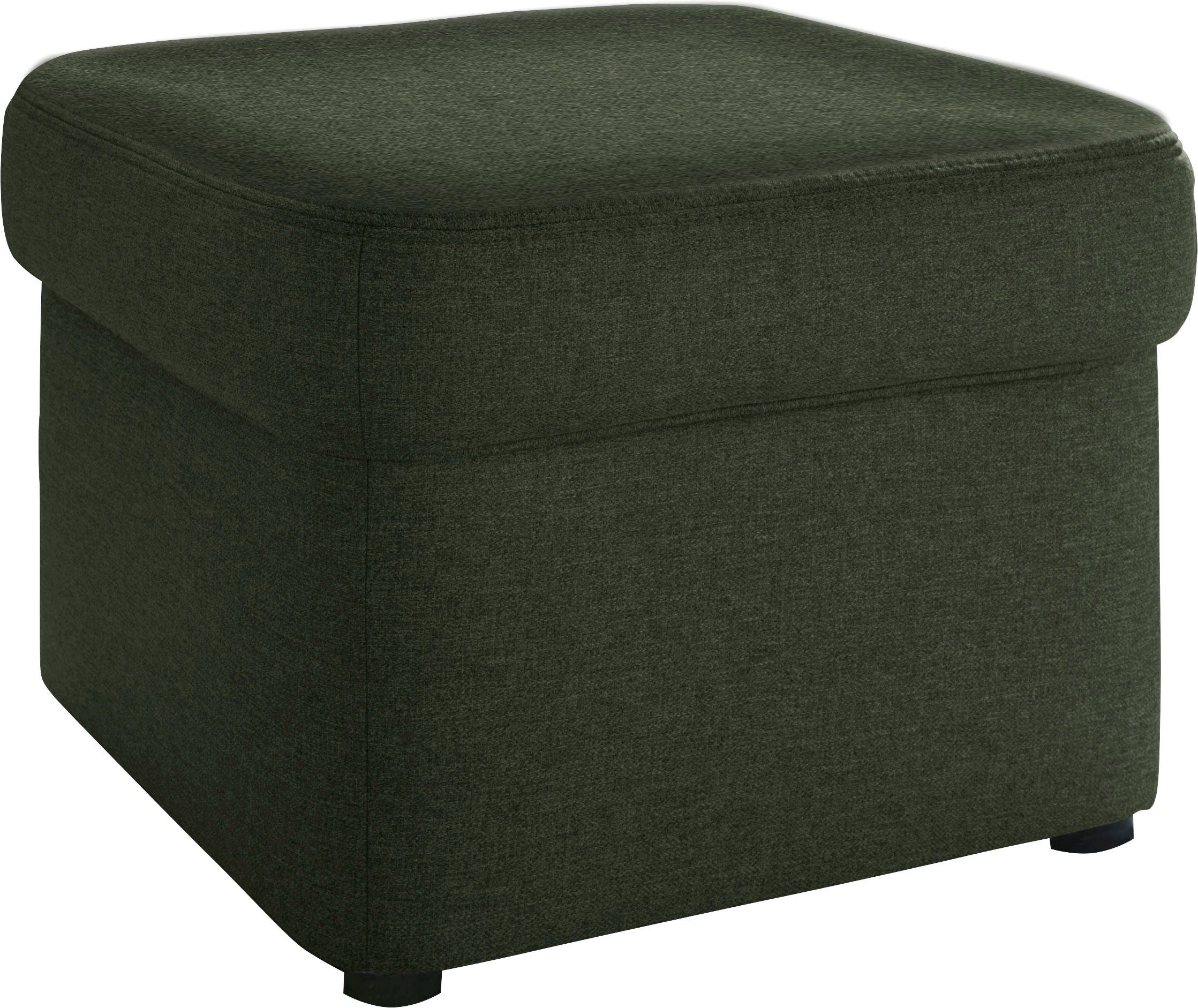 DOMO collection Polsterhocker SARAFINA 61x61 cm, hochwertig und komfortabel