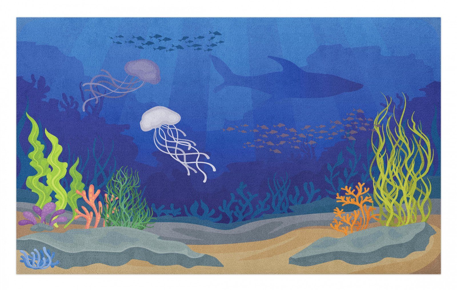 Outdoorteppich »Dekorative Polyester Bodenmatte mit rutschfesten Träger