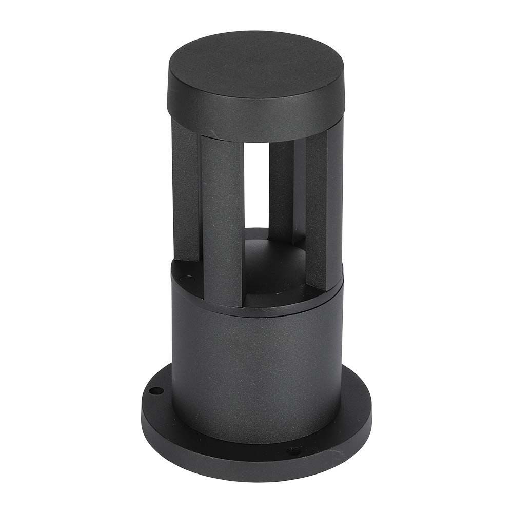 V-TAC LED Außen-Stehlampe, LED-Leuchtmittel fest verbaut, Warmweiß, Stehleuchte Wegelampe LED Außenbereich Aluminium schwarz IP65 H 25cm