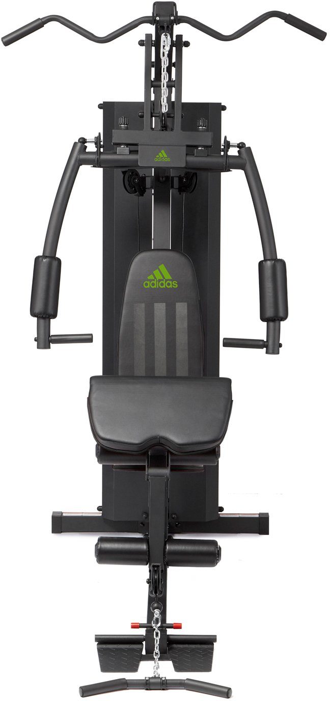 adidas Performance Kraftstation Home Gym, 15 Gewichtsblöcke (Butterflystange, Latzug, Ruderfunktion und mehr), max. Benutzergewicht 125 kg, max. Trainingsgewicht 99 kg