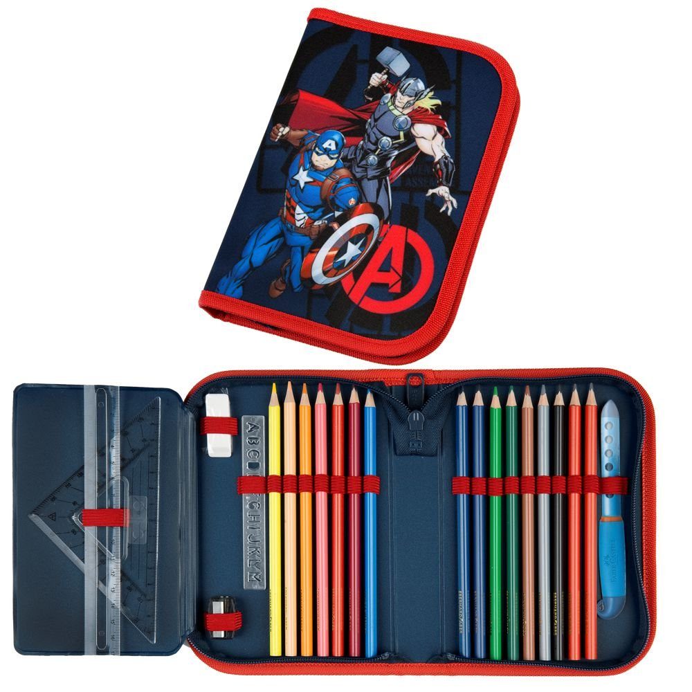 Kinder Marvel gefüllt Federtasche Schule Avengers MARVEL Federtasche Federmappe