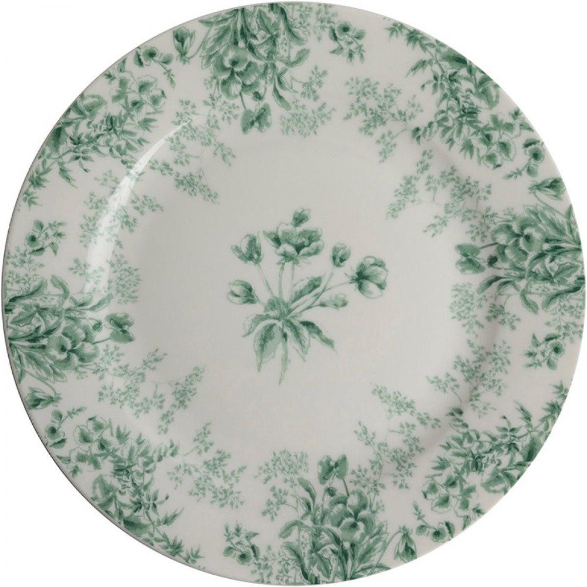 LAURA ASHLEY Frühstücksteller Teller Flowers Green (18cm)