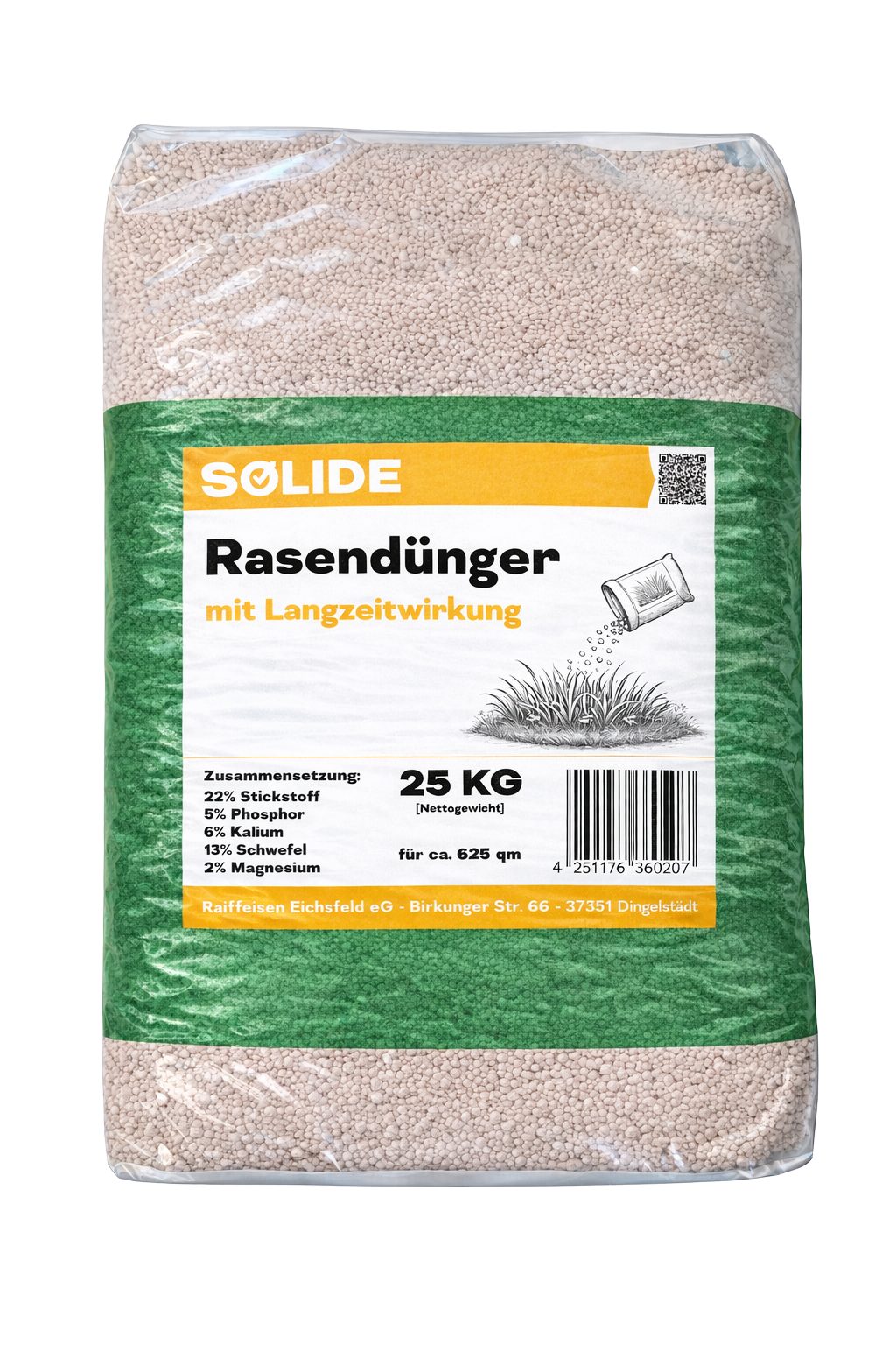 SOLIDE Rasendünger mit Langzeitwirkung 25kg