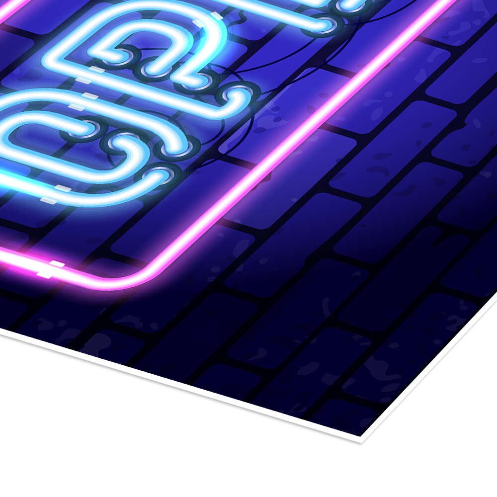 Posterlounge Wandbild Open - Neonschild, TAlex, erhältlich als Poster, Leinwandbild, Wandsticker oder Acrylglasbild