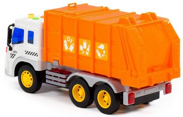 Polesie Spielzeug-Müllwagen LKW Spielzeug CITY Schwungrad mit Licht Sound