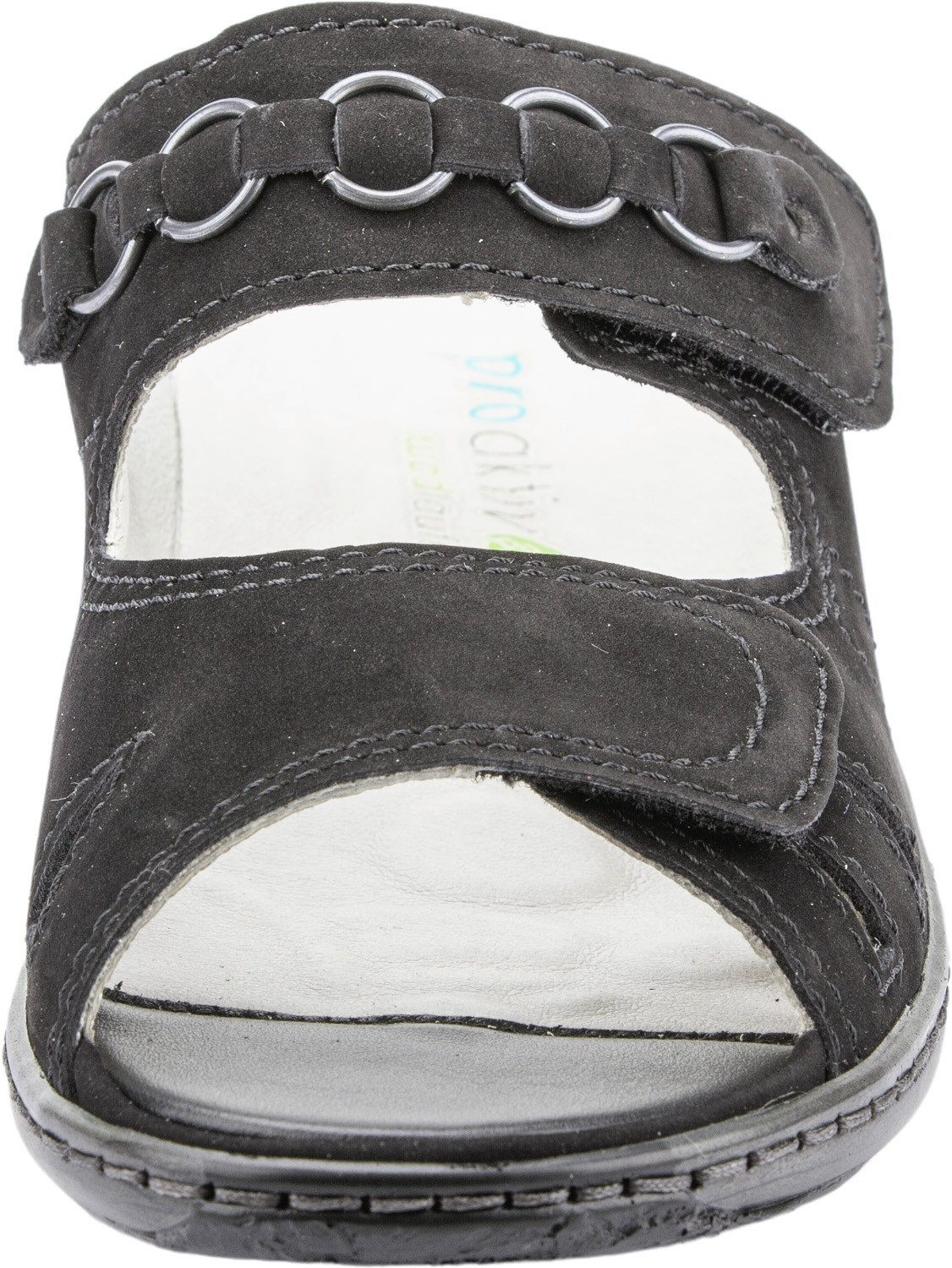 Waldläufer GARDA Pantolette, Keilabsatz, Sommerschuh, Schlappen mit Schmuckapplikation, Weite G