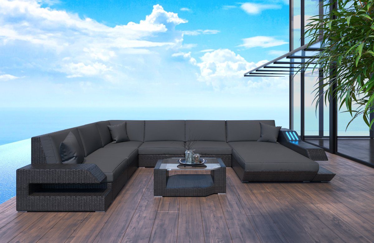 Sofa Dreams Gartenlounge-Set Ravenna, U Form XXL