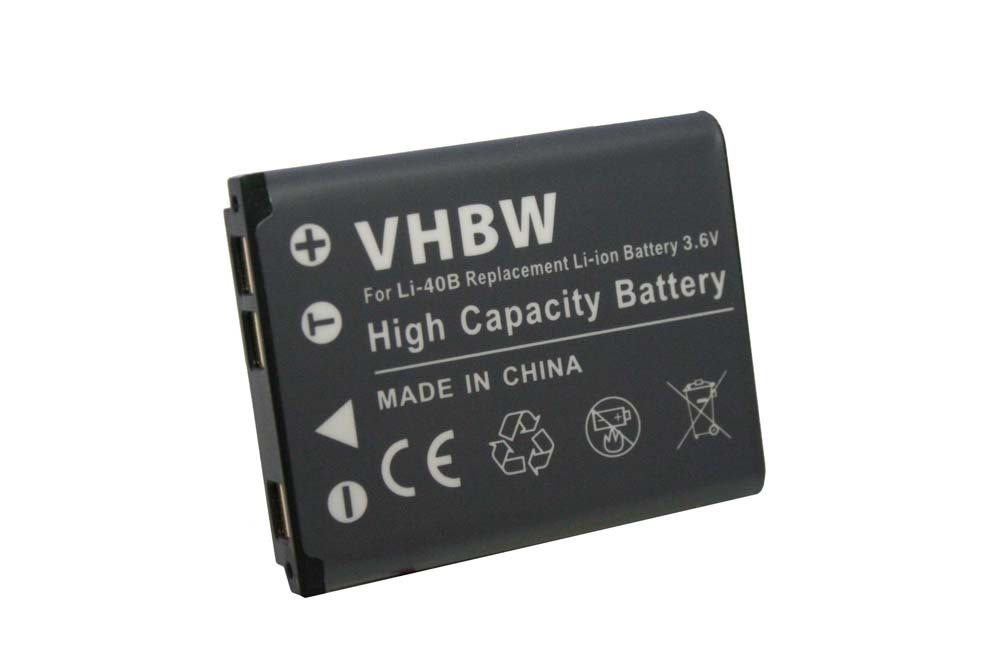 vhbw Ersatz NP-80 (3,6 Li-Ion Kamera-Akku V) 500 für Casio mAh für