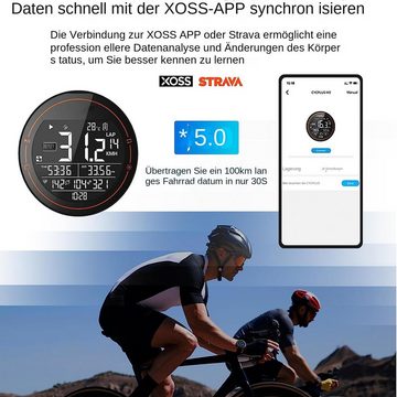 yozhiqu Fahrradcomputer GPS Fahrradcomputer Wasserdicht - Drahtlos und kompatibel mit Strava, Bluetooth 5.0, ANT+ Technologie, für Rennrad und Mountainbike