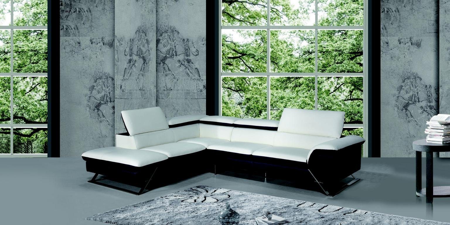 Ecksofa Europe Ledersofa Couch Made Neu, Weiße in JVmoebel L-Form Sofa Designer Ecksofa Sitzecke