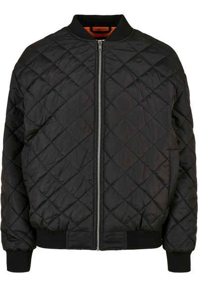 URBAN CLASSICS Sommerjacke Damen Ladies Oversized Diamond Quilted Bomber Jacket (1-St)