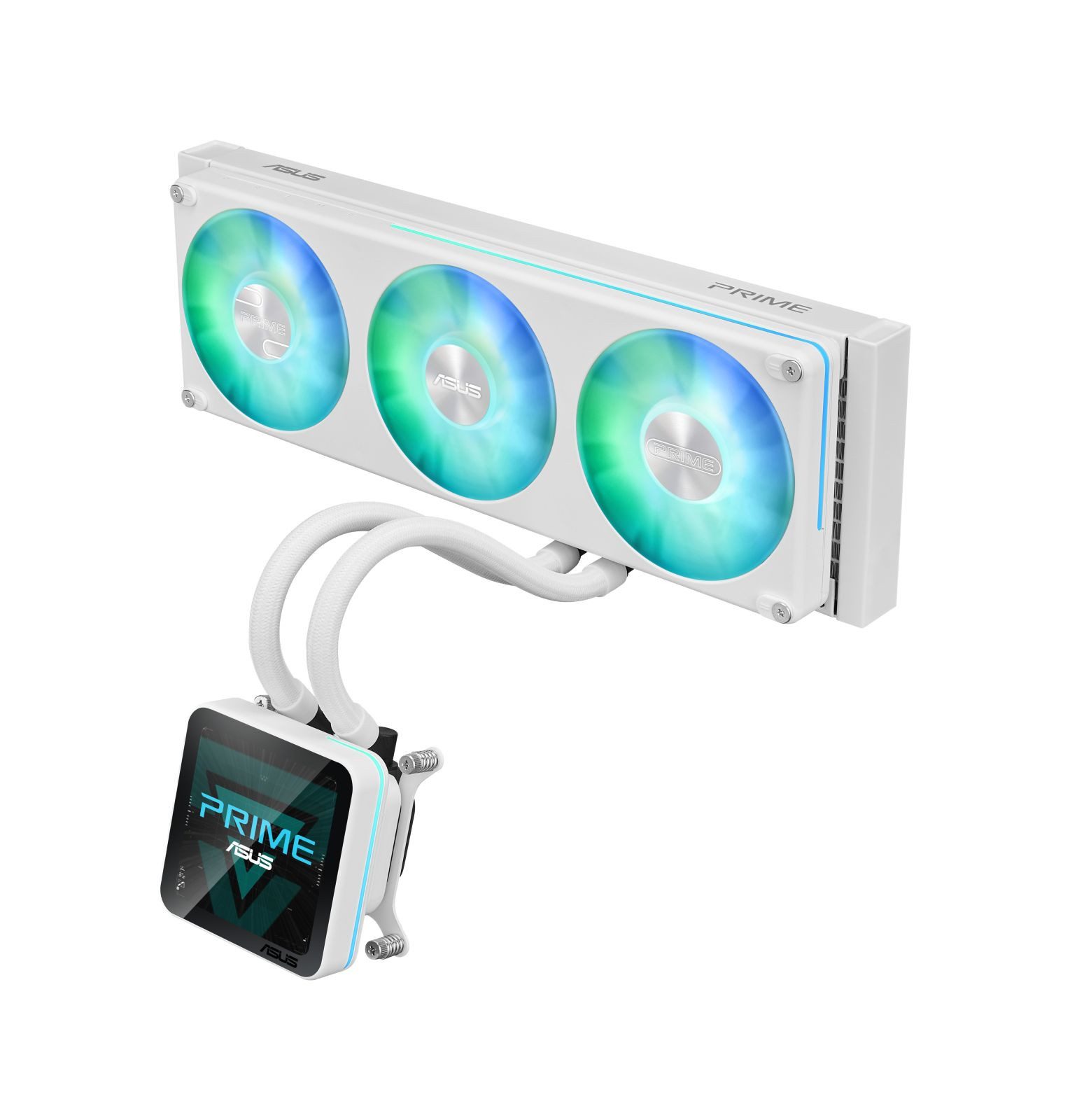 Asus CPU Kühler PRIME SLC II 360 ARGB LCD WHT Prozessor All-in-One-Flüssigkeitskühl...