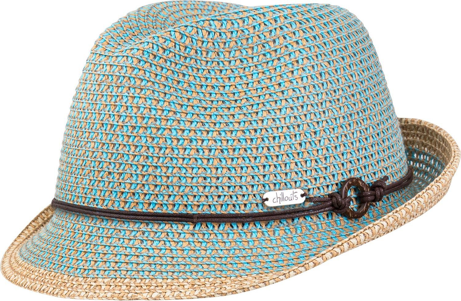 chillouts Strohhut Rimini mit Kunstleder Garnitur günstig online kaufen