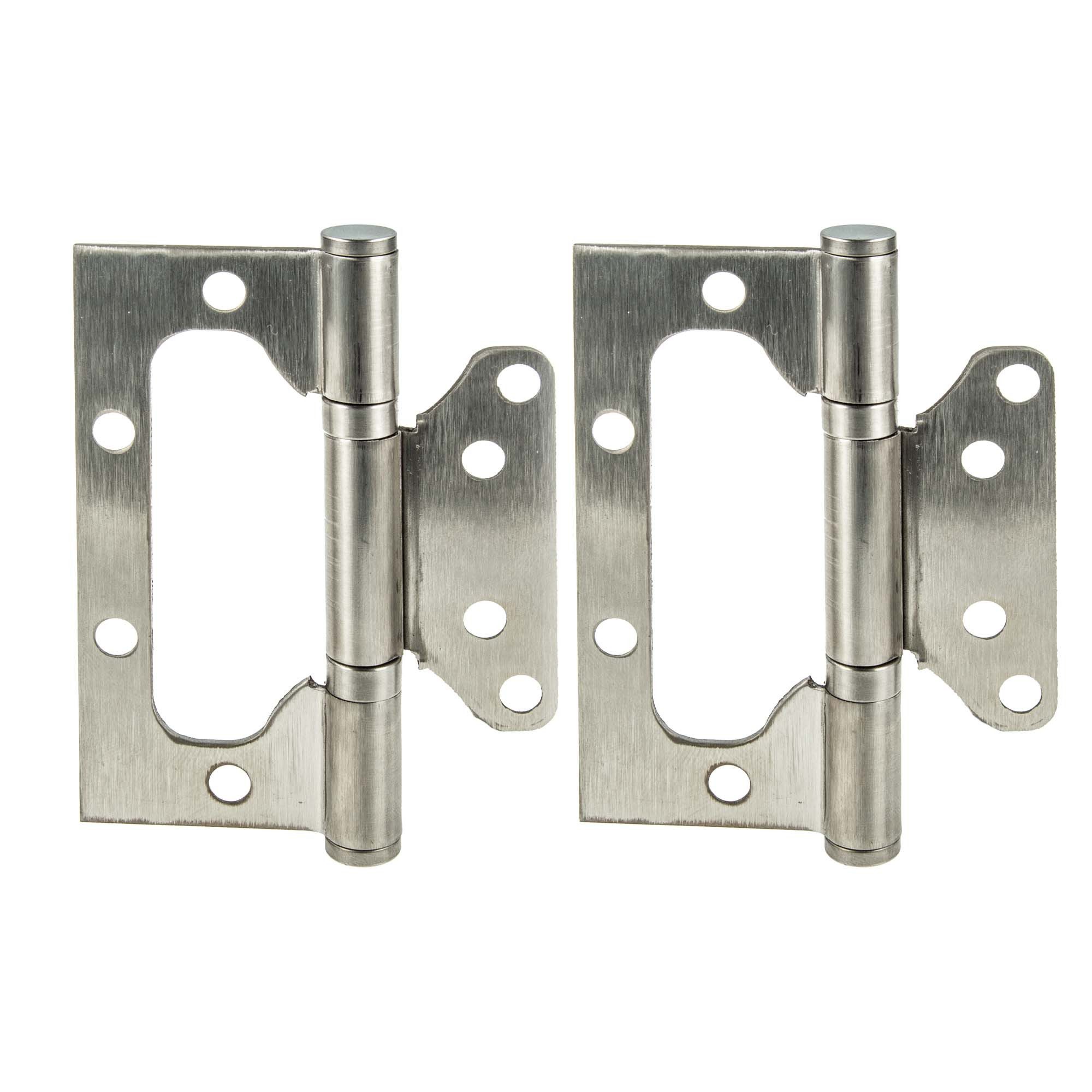 Türbeschlag Edelstahl Scharnier Türband Beschlag platzsparend 100 mm, 2 Stück