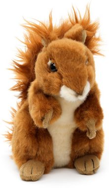 Uni-Toys Kuscheltier Eichhörnchen, stehend - 17 cm (Höhe) - Plüsch-Hörnchen - Plüschtier, zu 100 % recyceltes Füllmaterial