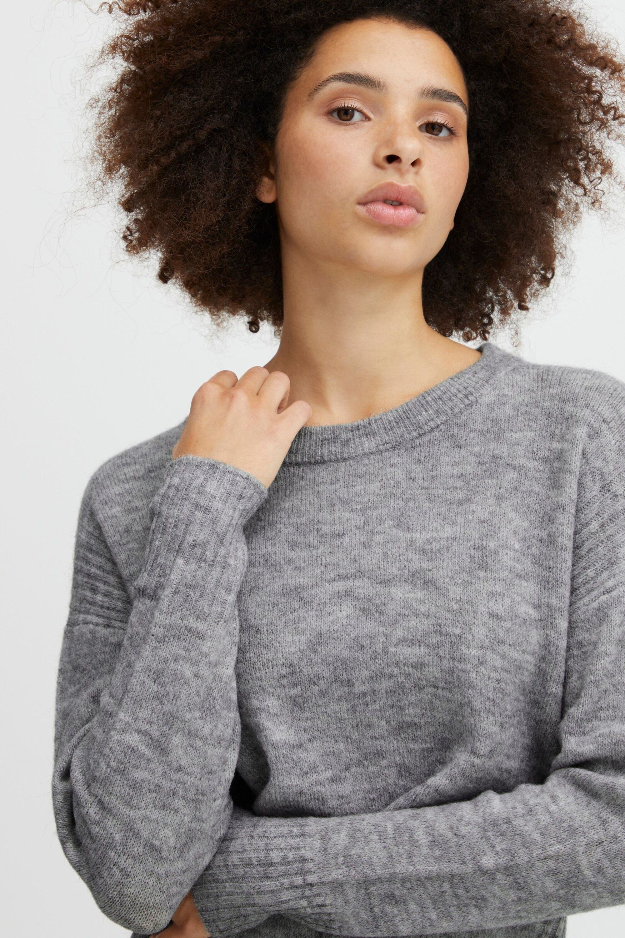 ICHI Strickpullover KAMARA (1-tlg) Plain/ohne Details