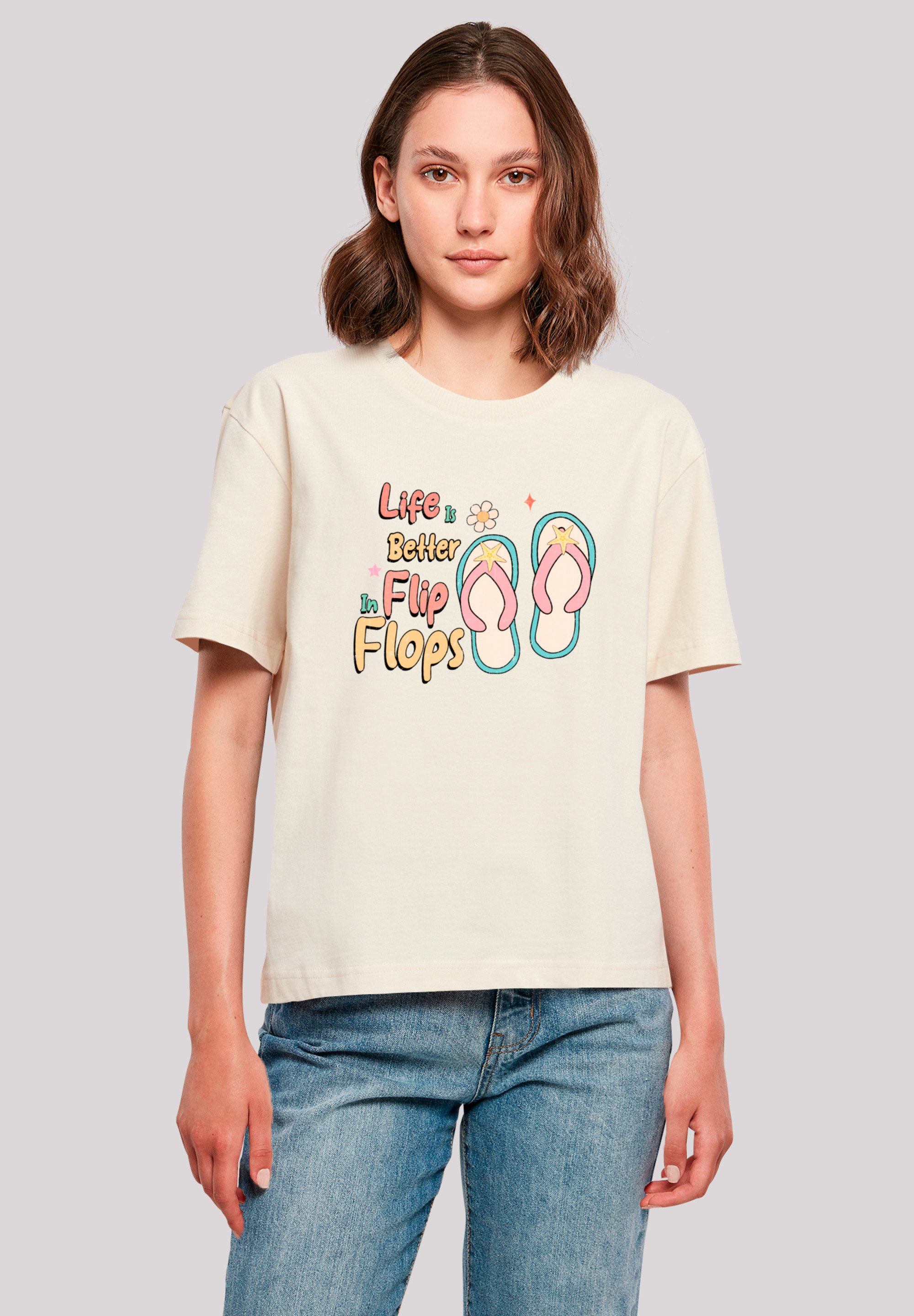 F4NT4STIC T-Shirt Life Is Better In Flip Flops Premium Qualität