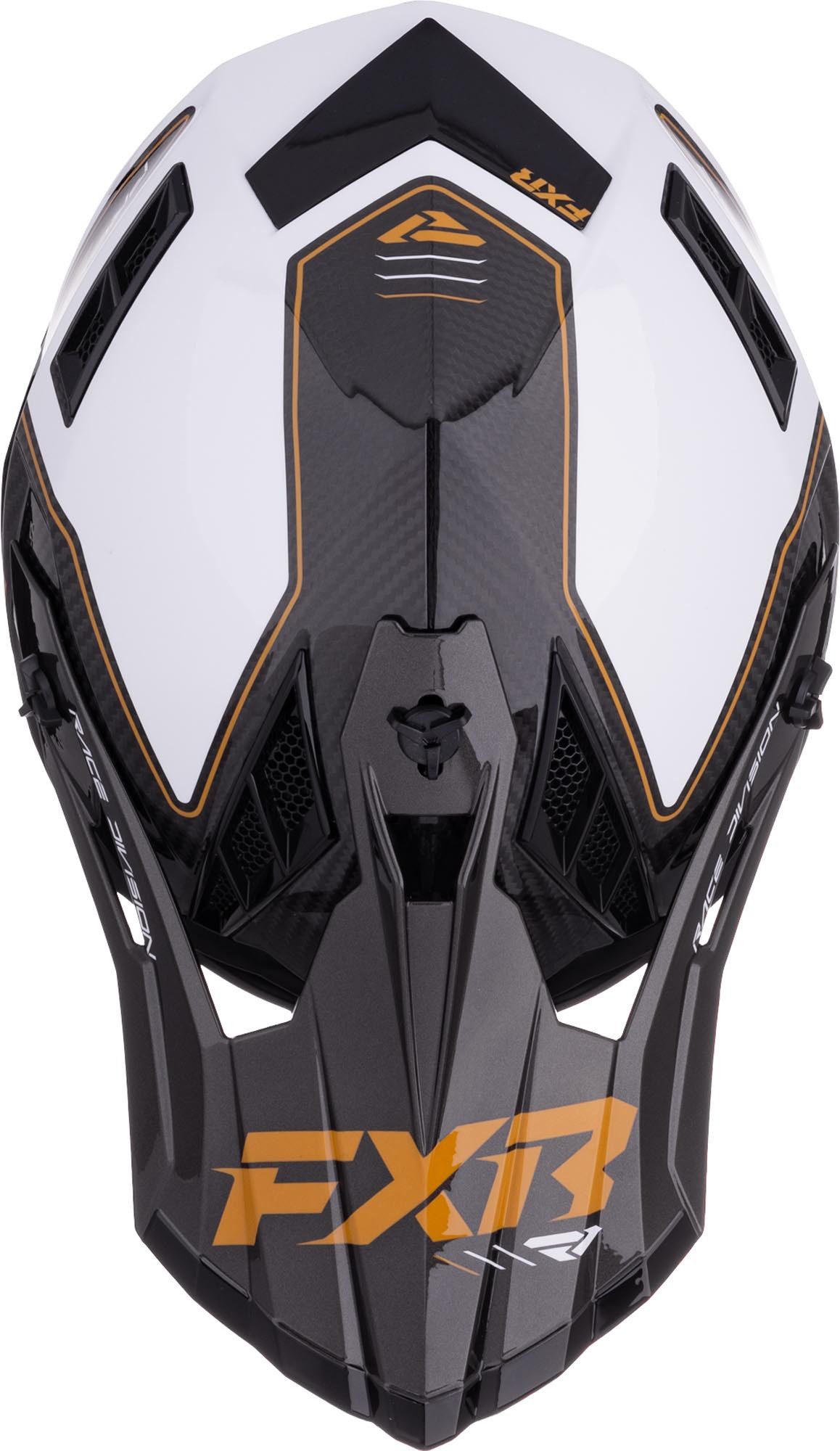 FXR Motocrosshelm Helium Carbon Motocross Helm, Protektoren