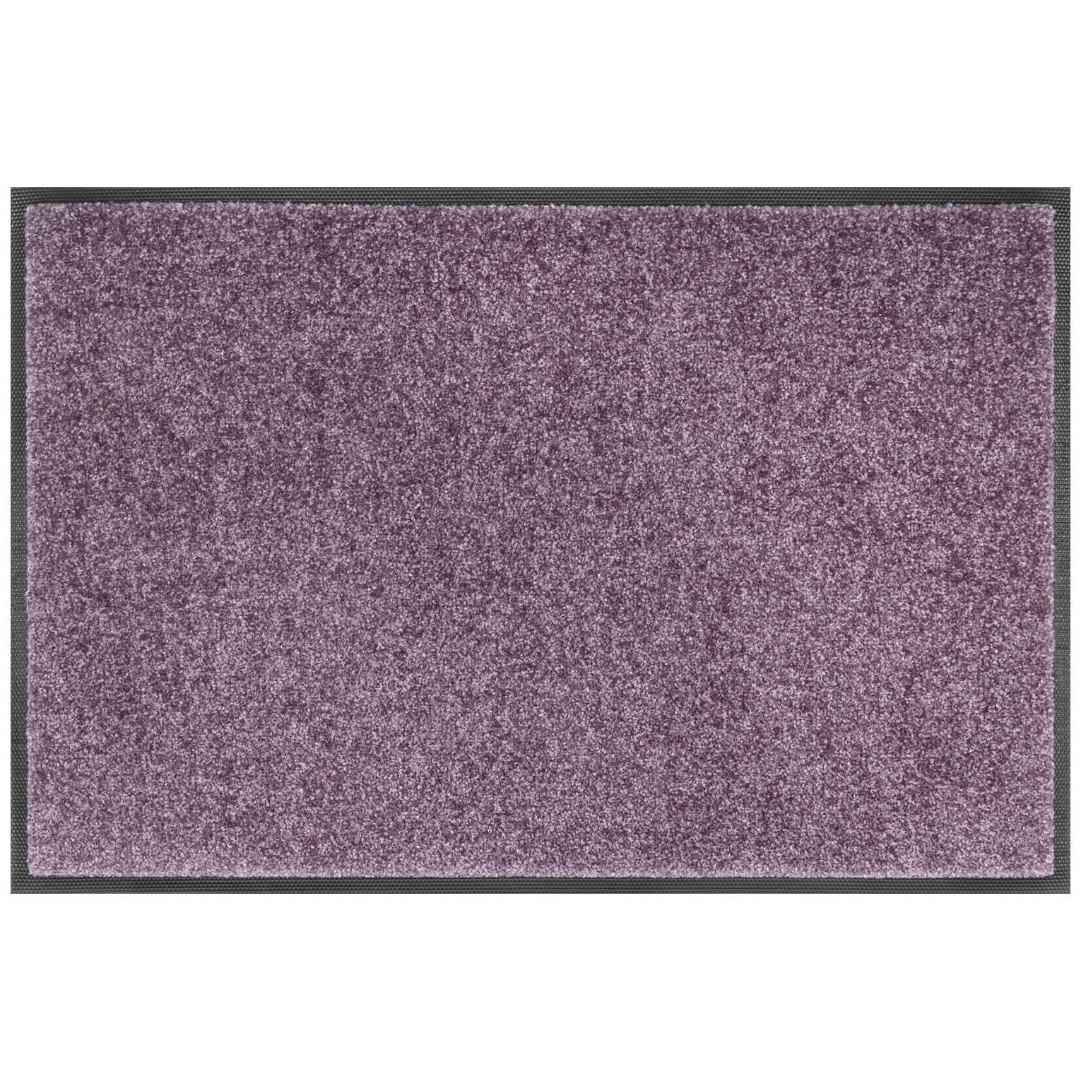 Floornovo Fußmatte Floornovo Schmutzfangmatte Lavendelton waschbare Fussmatte, rechteckig, rutschfest