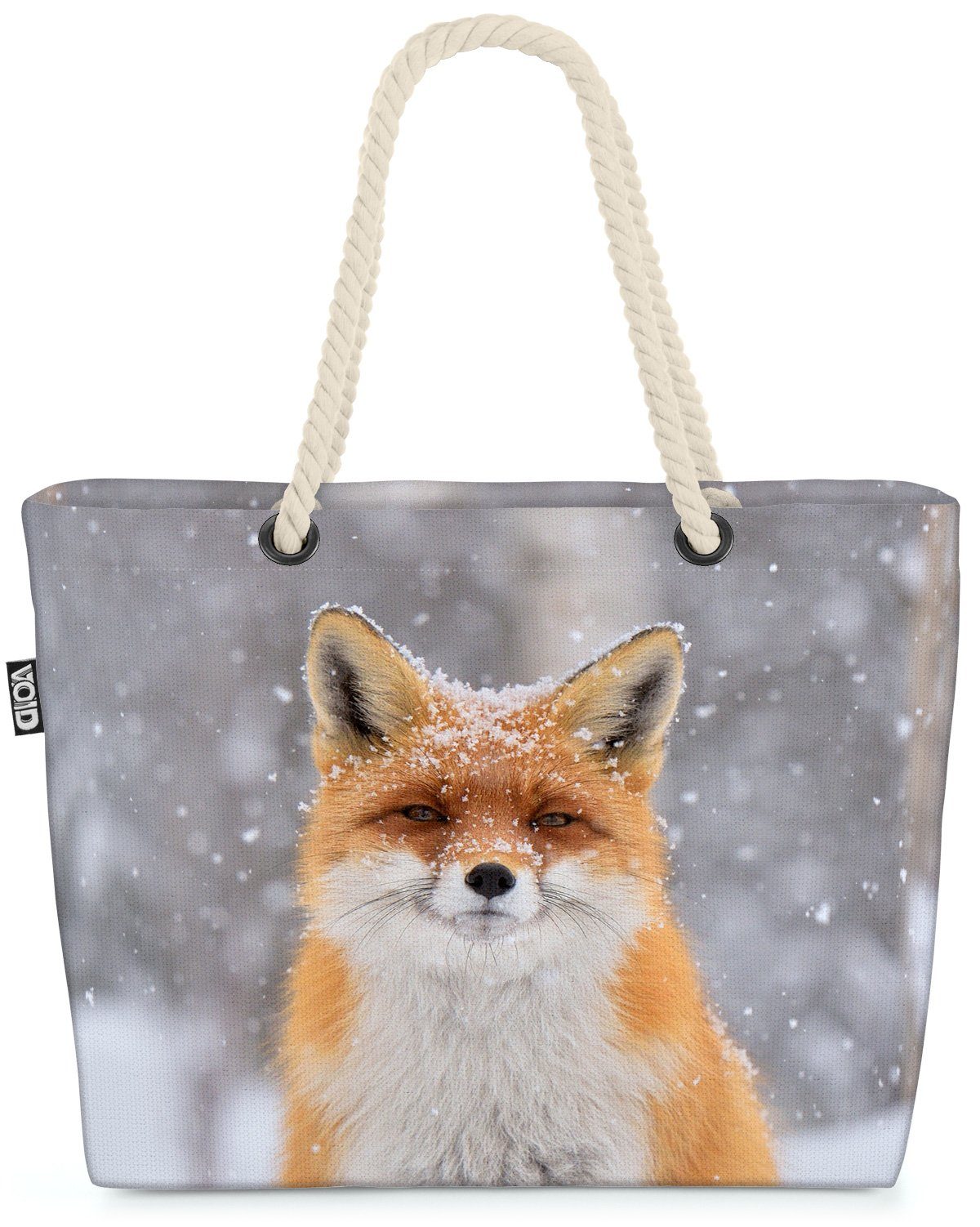 fuchs Schnee Tier Winter wildlife tier Strandtasche rot säugetier Fuchs r VOID Rotfuchs (1-tlg),