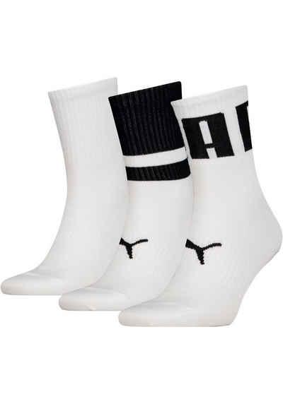 PUMA Socken Unisex PUMA UNISEX BIG LOGO SHORT CREW (Packung, 3-Paar) Short-Socks