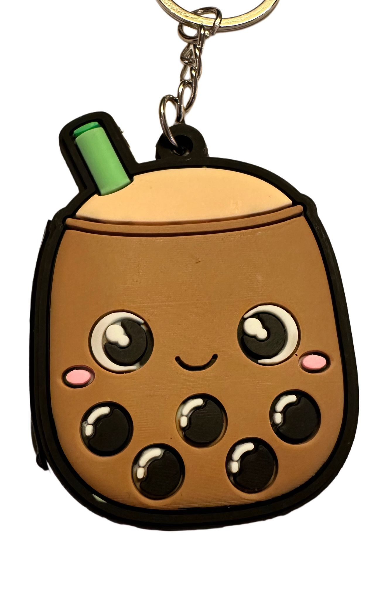 Schlüsselanhänger Schlüsselanhänger 6cm Kinder Mini Anhänger keychain Bubble Tea braun