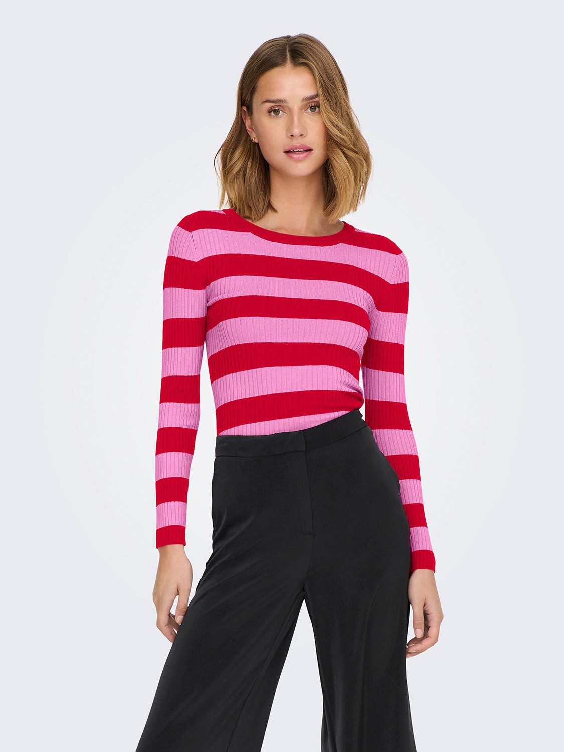 JDY Rundhalspullover Plum (1-tlg) günstig online kaufen
